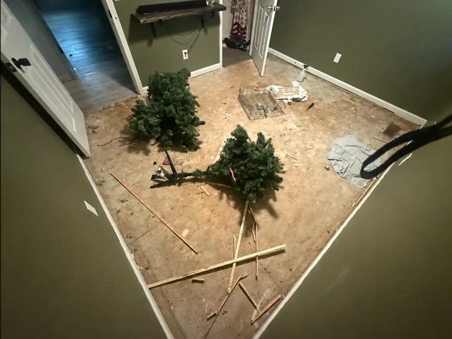 Subfloor Tear-Out & New Flooring — before
